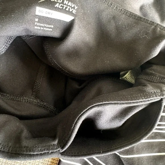 Old Navy Black Striped Women's Leggings - Picture 5 of 6